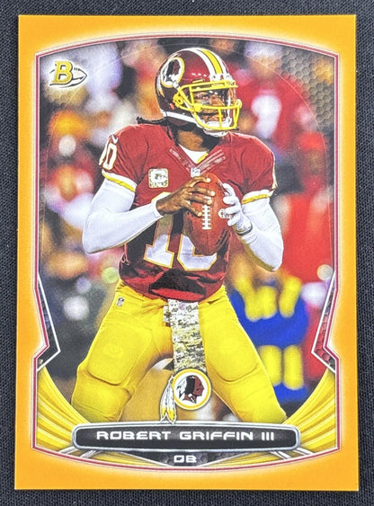 Robert Griffin III 2014 Bowman Veterans Orange /50 Redskins
