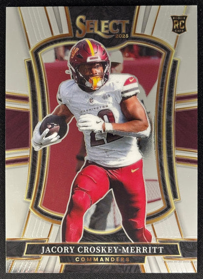 Jacory Croskey-Merritt 2025 Select Premier Level Commanders Sports Trading Card