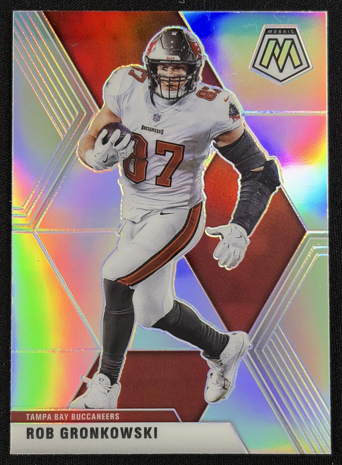 Rob Gronkowski 2020 Panini Mosaic Prizm Silver Buccaneers Sports Trading Card