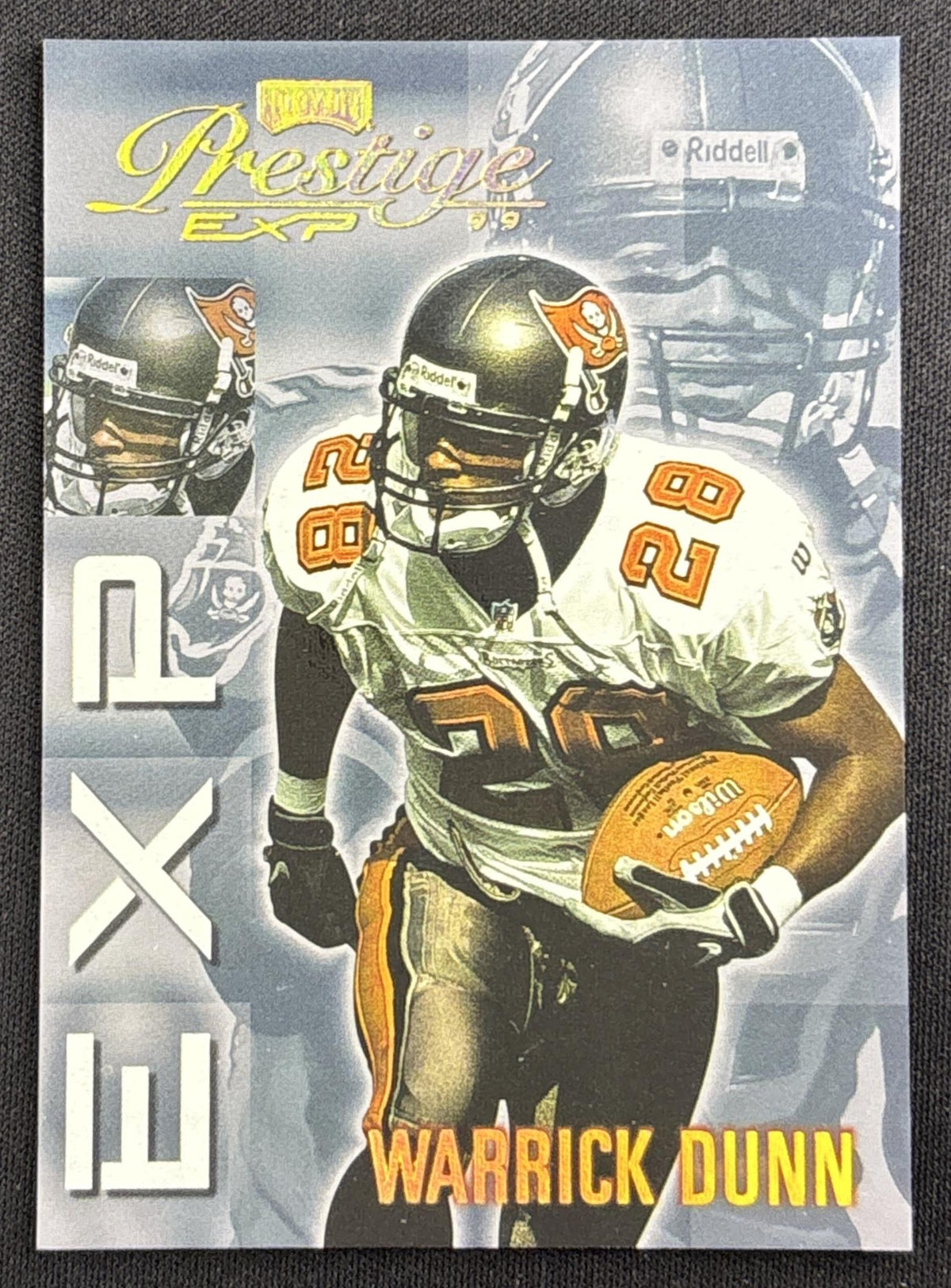 Warrick Dunn 1999 Playoff Prestige EXP Reflections Gold /1000 Buccaneers