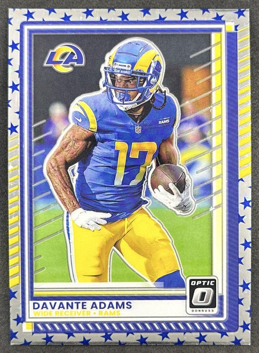 Davante Adams 2025 Panini Donruss Optic Stars Prizm Rams Default Title Sports Trading Cards