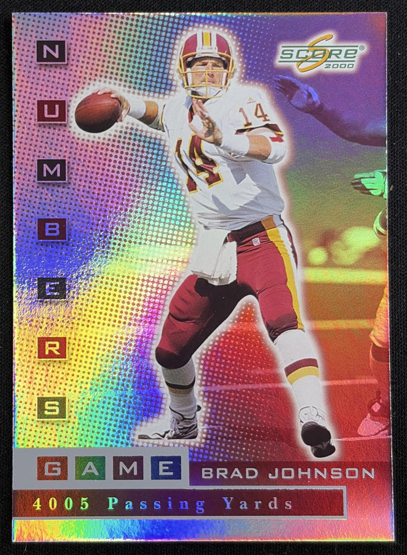 Brad Johnson 2000 Score Numbers Game Silver /4005 Redskins