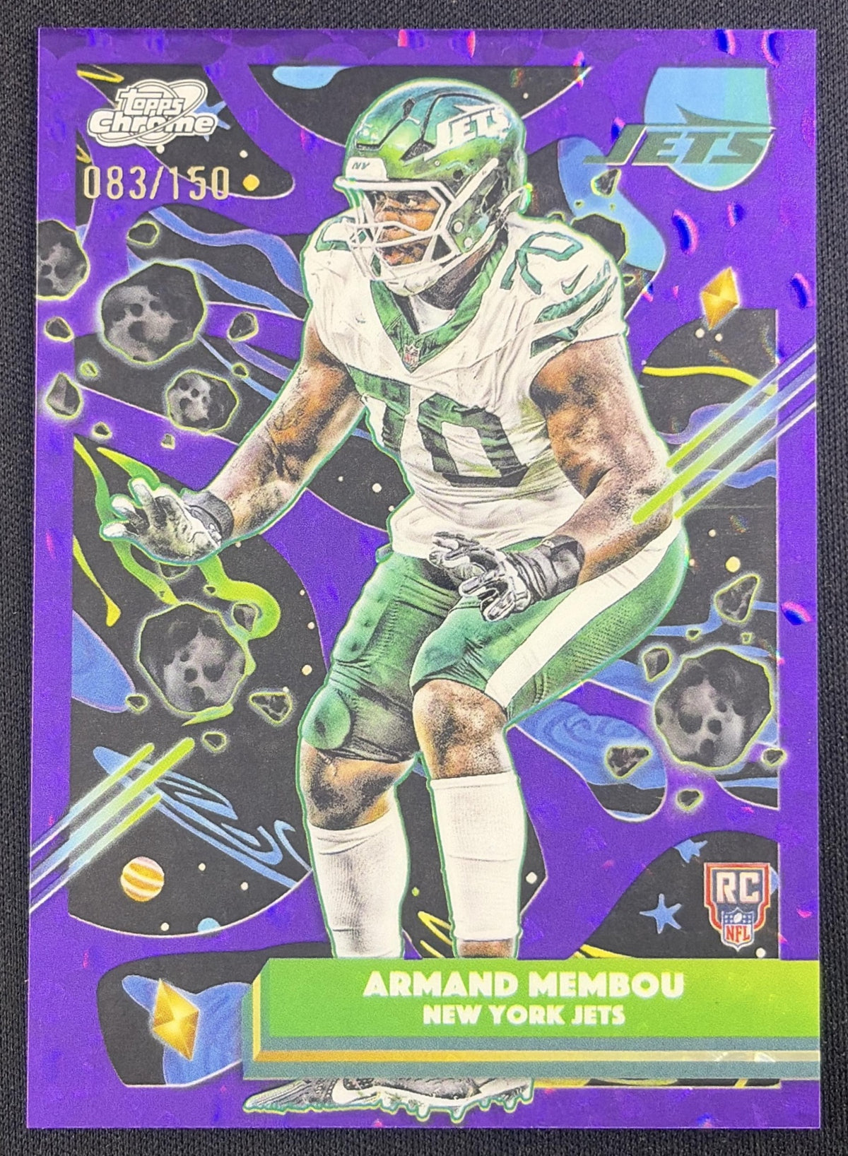 Armand Membou 2025 Topps Cosmic Chrome Purple Nebula Refractor /150 Jets