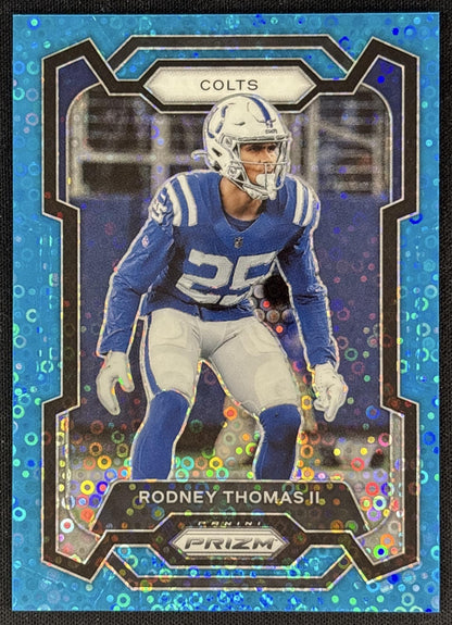Rodney Thomas II 2023 Panini Prizm No Huddle Blue /95 Colts