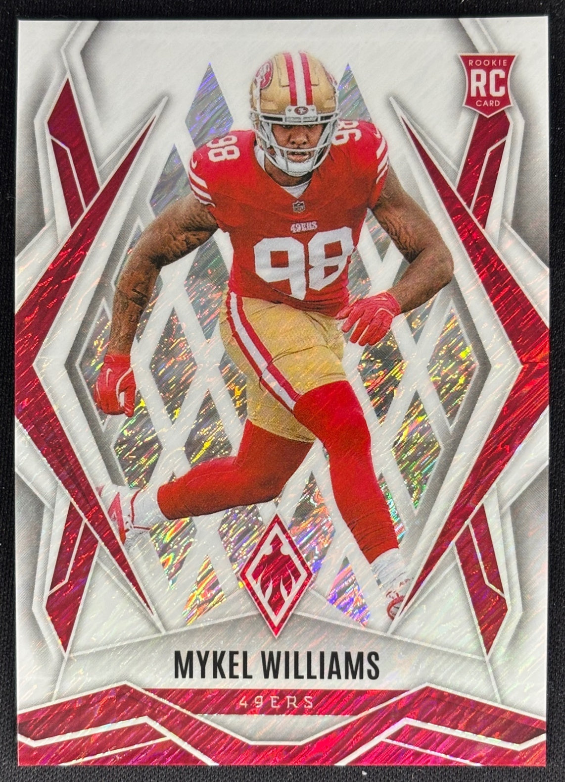 Mykel Williams 2025 Phoenix White Shimmer 49ers