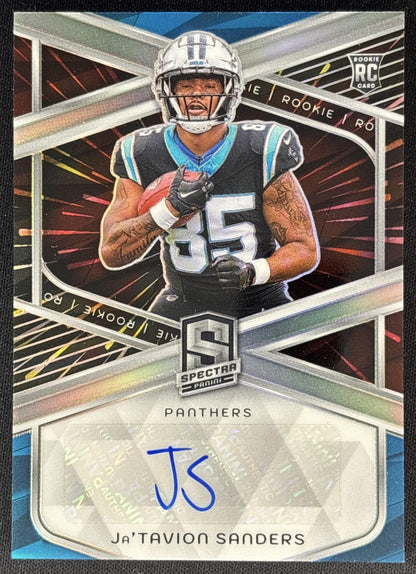 Ja Tavion Sanders 2024 Panini Spectra Rookie Auto Hyper /60 Panthers