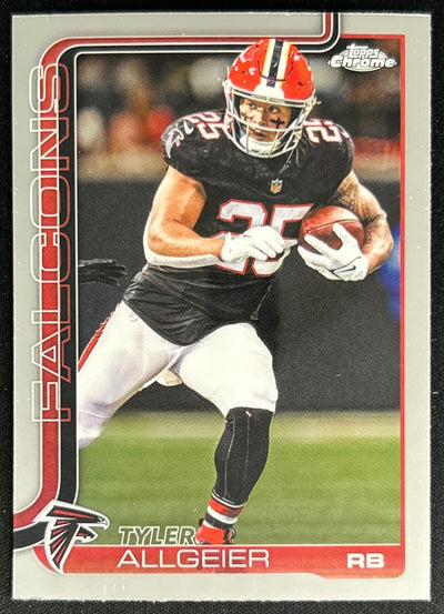 Tyler Allgeier 2025 Topps Chrome Falcons Default Title Sports Trading Cards