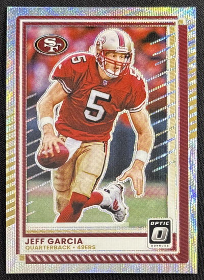 Jeff Garcia 2025 Panini Donruss Optic Wave Prizm /300 49ers