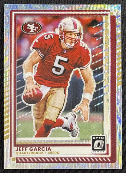 Jeff Garcia 2025 Panini Donruss Optic Wave Prizm /300 49ers