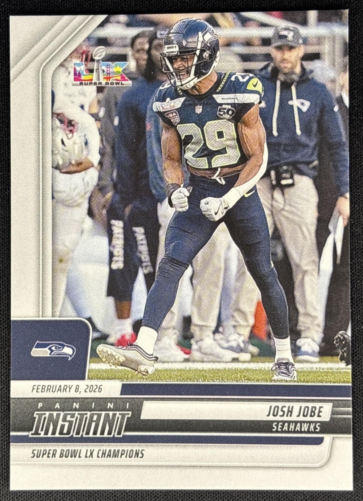 Josh Jobe 2026 Panini Instant Super Bowl LIX Champions Seattle Seahawks