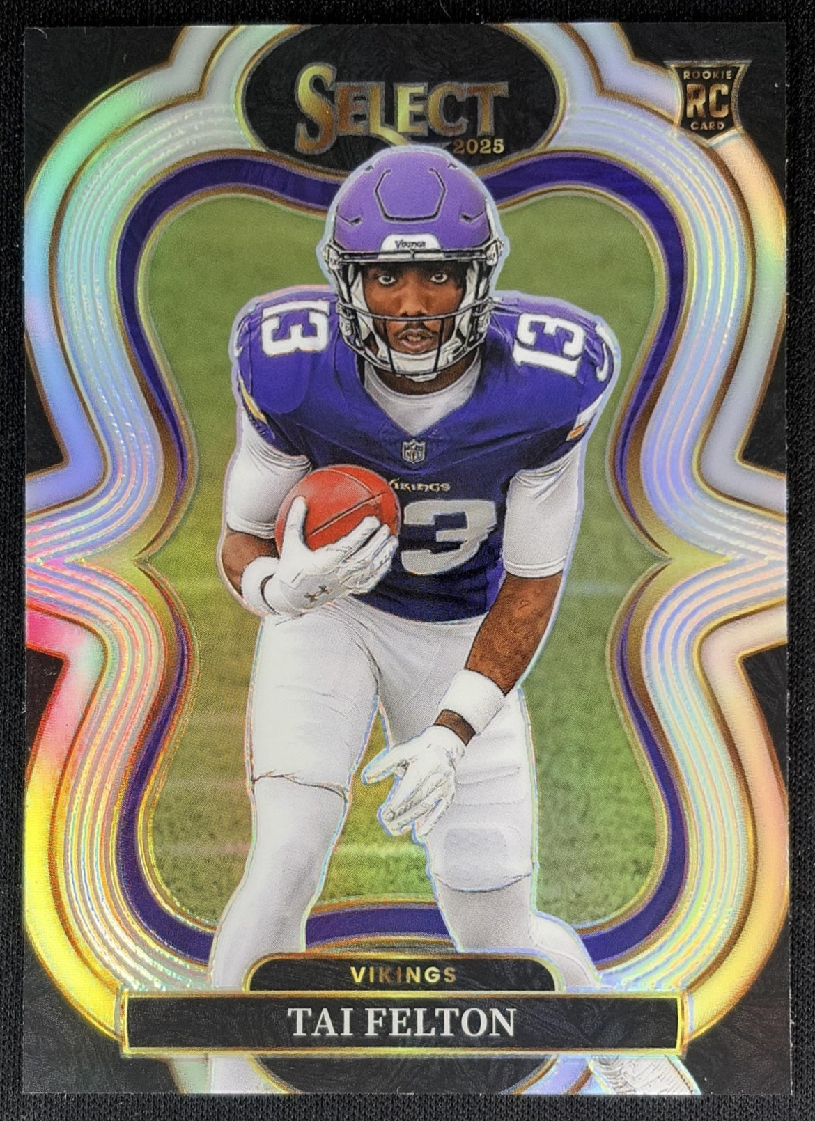 Tai Felton 2025 Panini Select Suite Level Silver Prizm Vikings Sports Trading Cards
