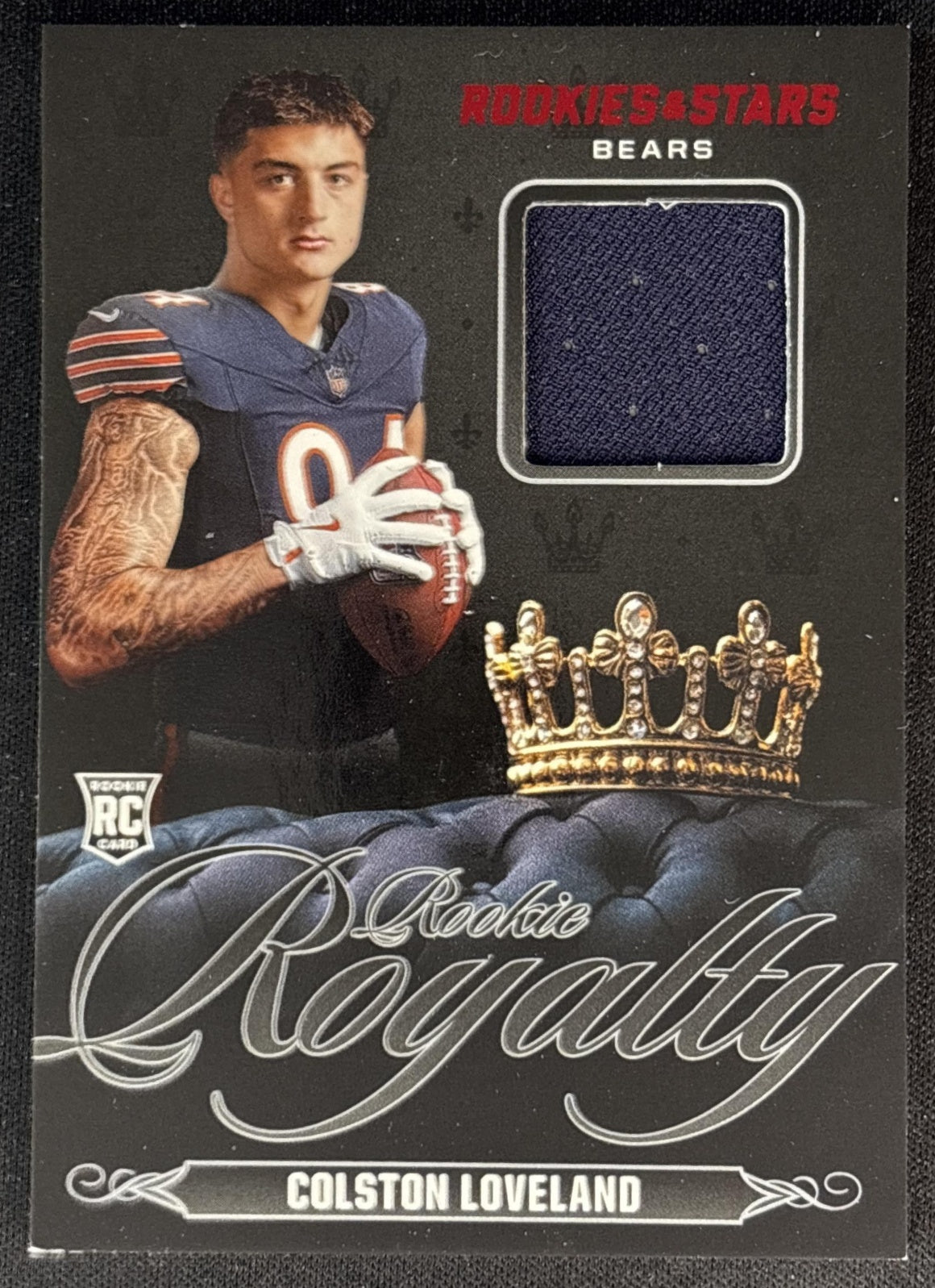 Colston Loveland 2025 Panini Rookies & Stars Rookie Royalty Bears front