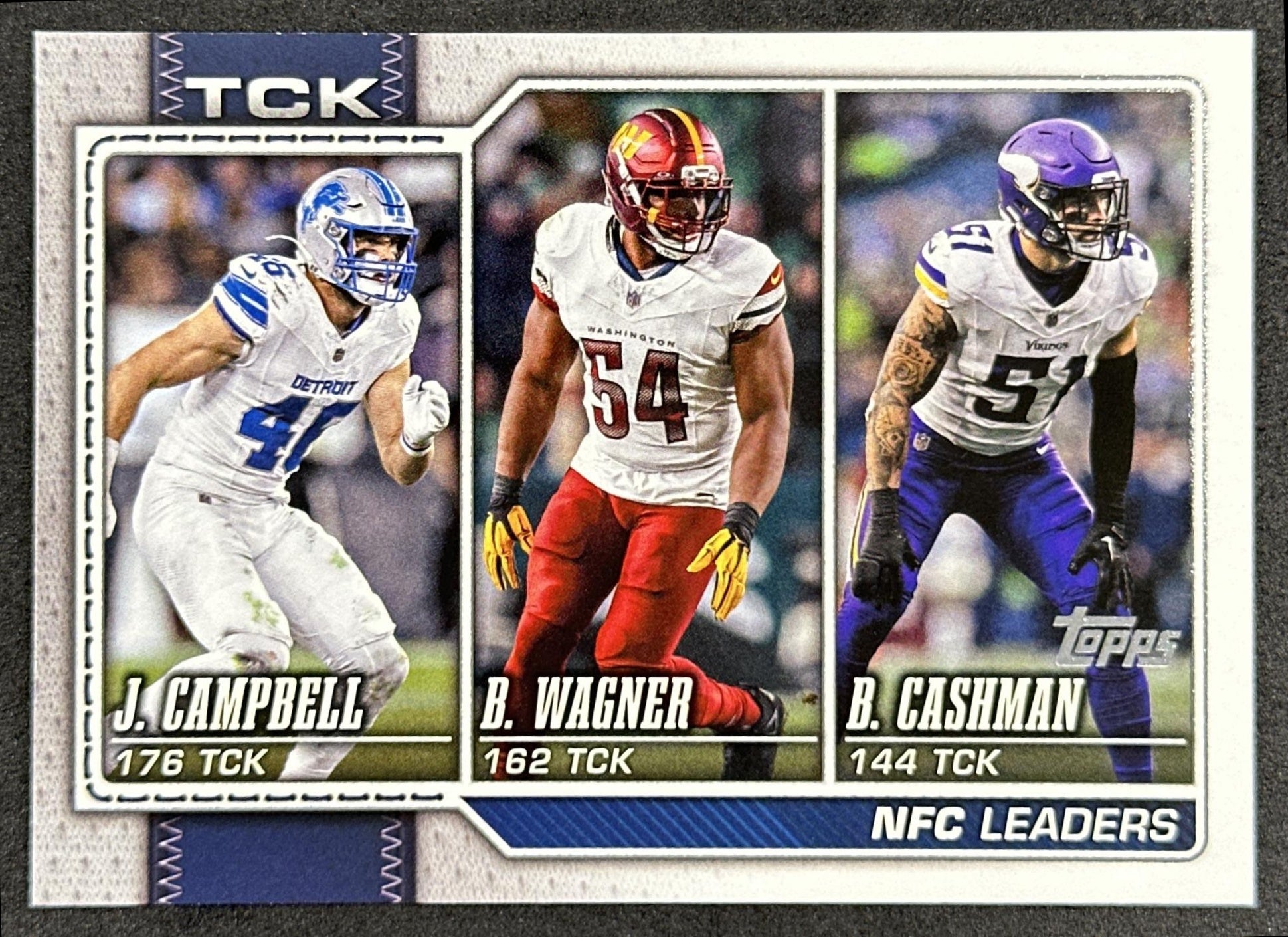 Jack Campbell Bobby Wagner Blake Cashman 2026 Topps Flagship Sports Trading Cards