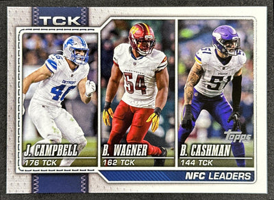 Jack Campbell Bobby Wagner Blake Cashman 2026 Topps Flagship Sports Trading Cards