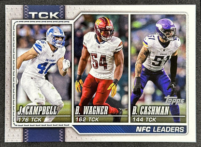 Jack Campbell Bobby Wagner Blake Cashman 2026 Topps Flagship Sports Trading Cards