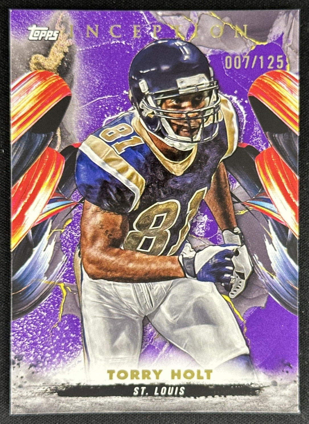 Torry Holt 2024 Topps Inception Purple /125 Rams