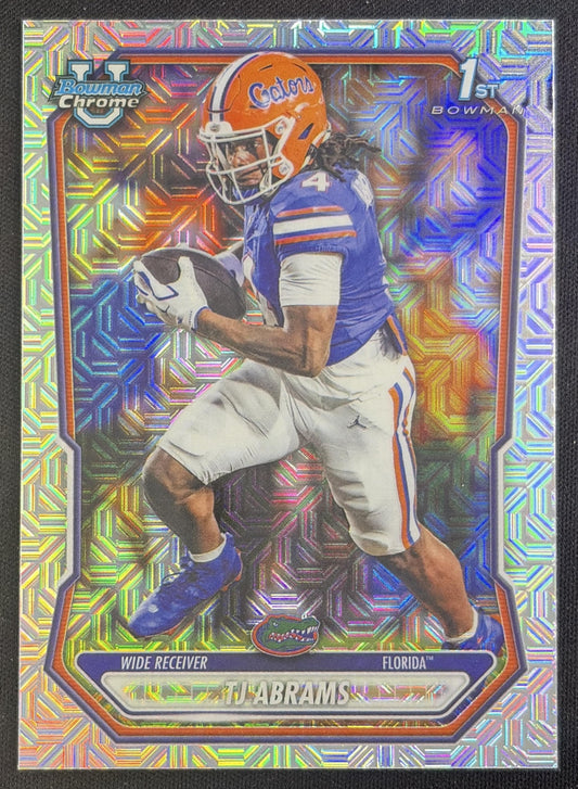 TJ Abrams 2026 Bowman Chrome Prospects Mojo Refractor Gators