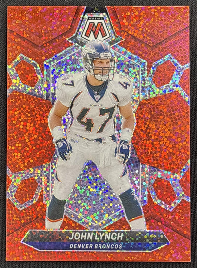 John Lynch 2024 Panini Mosaic Red Sparkle Prizm Broncos Sports Trading Card