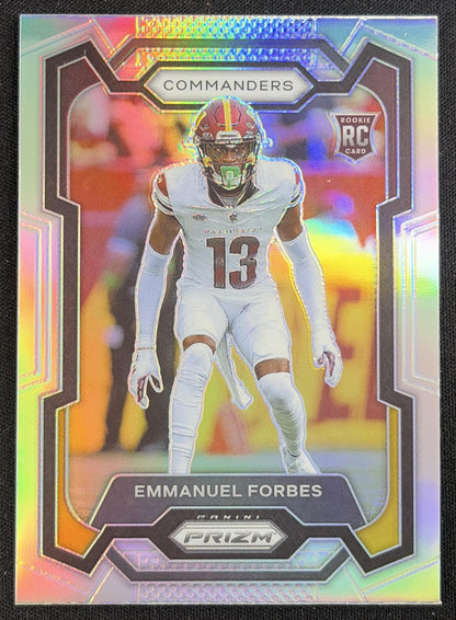 Emmanuel Forbes 2023 Panini Prizm Silver Commanders
