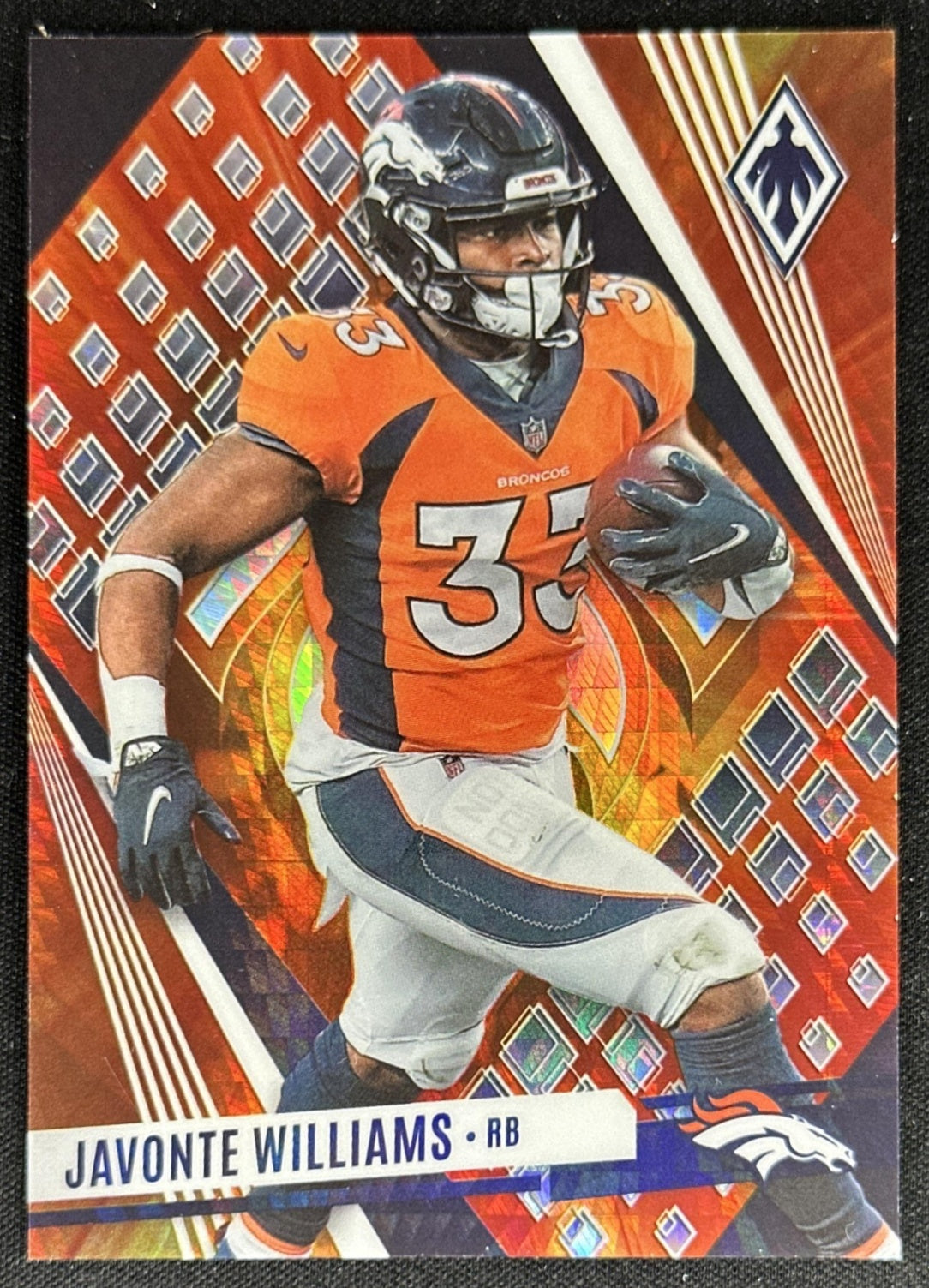 Javonte Williams 2023 Panini Phoenix Fire Burst /340 Broncos