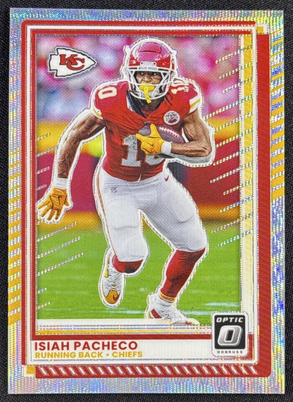 Isiah Pacheco 2025 Panini Donruss Optic Wave Prizm /300 Chiefs