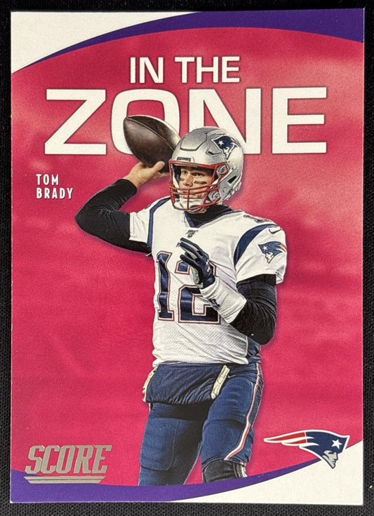 Tom Brady 2020 Panini Score In the Zone Patriots Sports Trading Cards