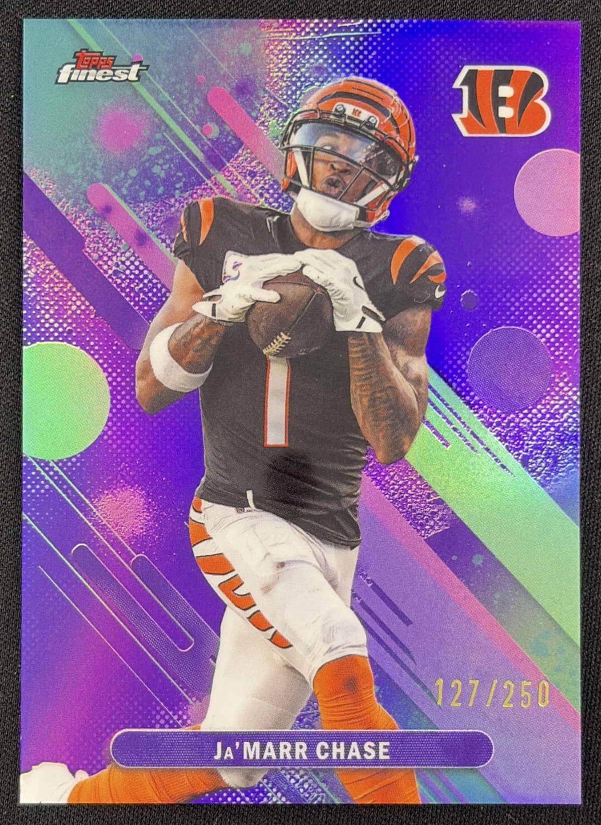 Ja'Marr Chase 2025 Topps Finest Purple Refractor /250 Bengals