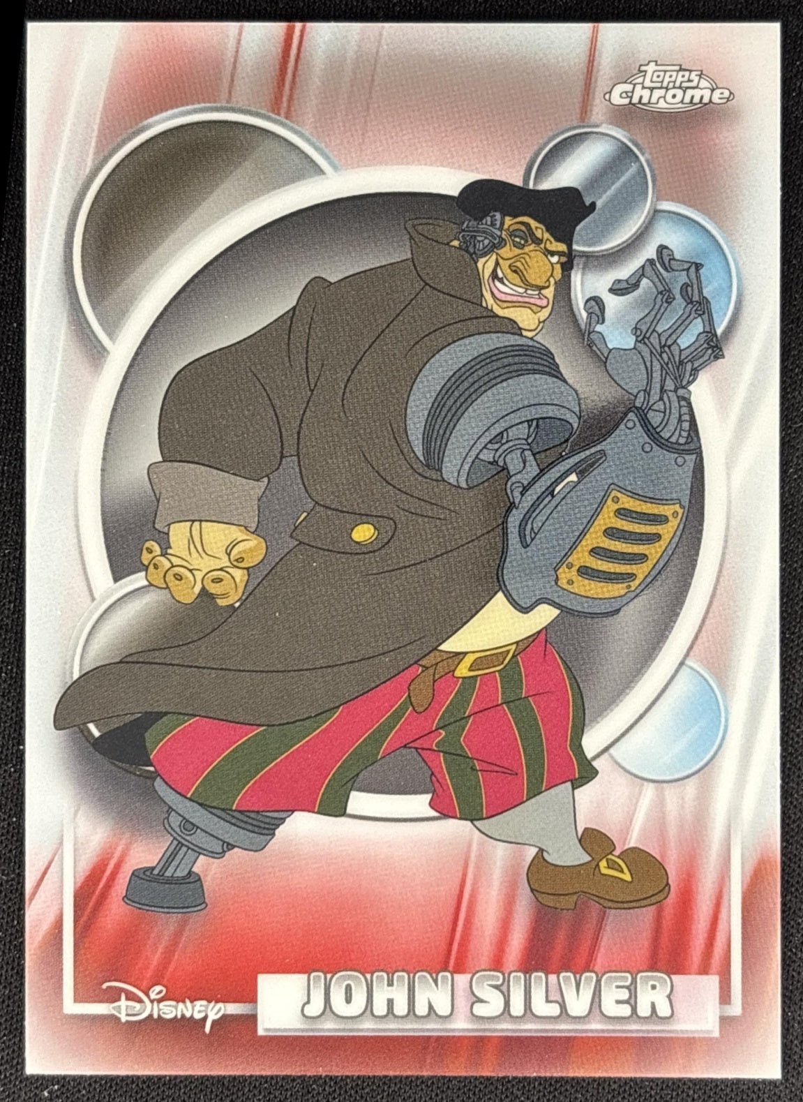 John Silver 2026 Topps Chrome Disney Treasure Planet front