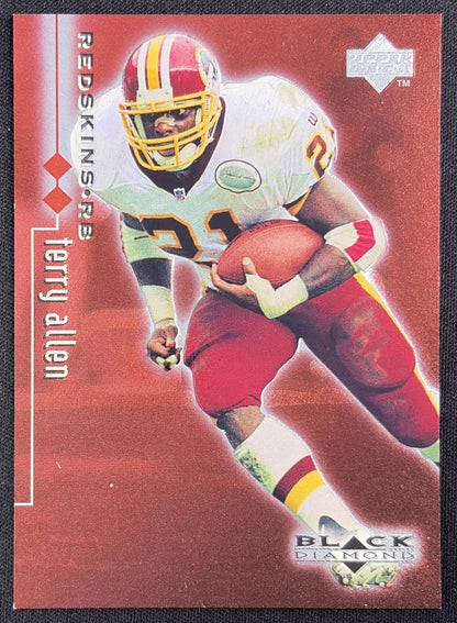 Terry Allen 1998 Upper Deck Black Diamond Rookie Edition Double /3000 Redskins