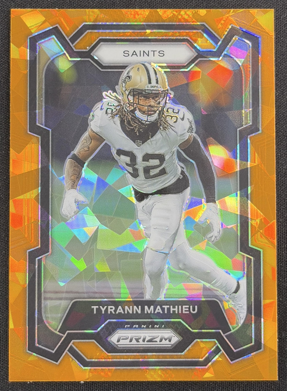Tyrann Mathieu 2023 Panini Prizm Orange Ice Saints Sports Trading Card