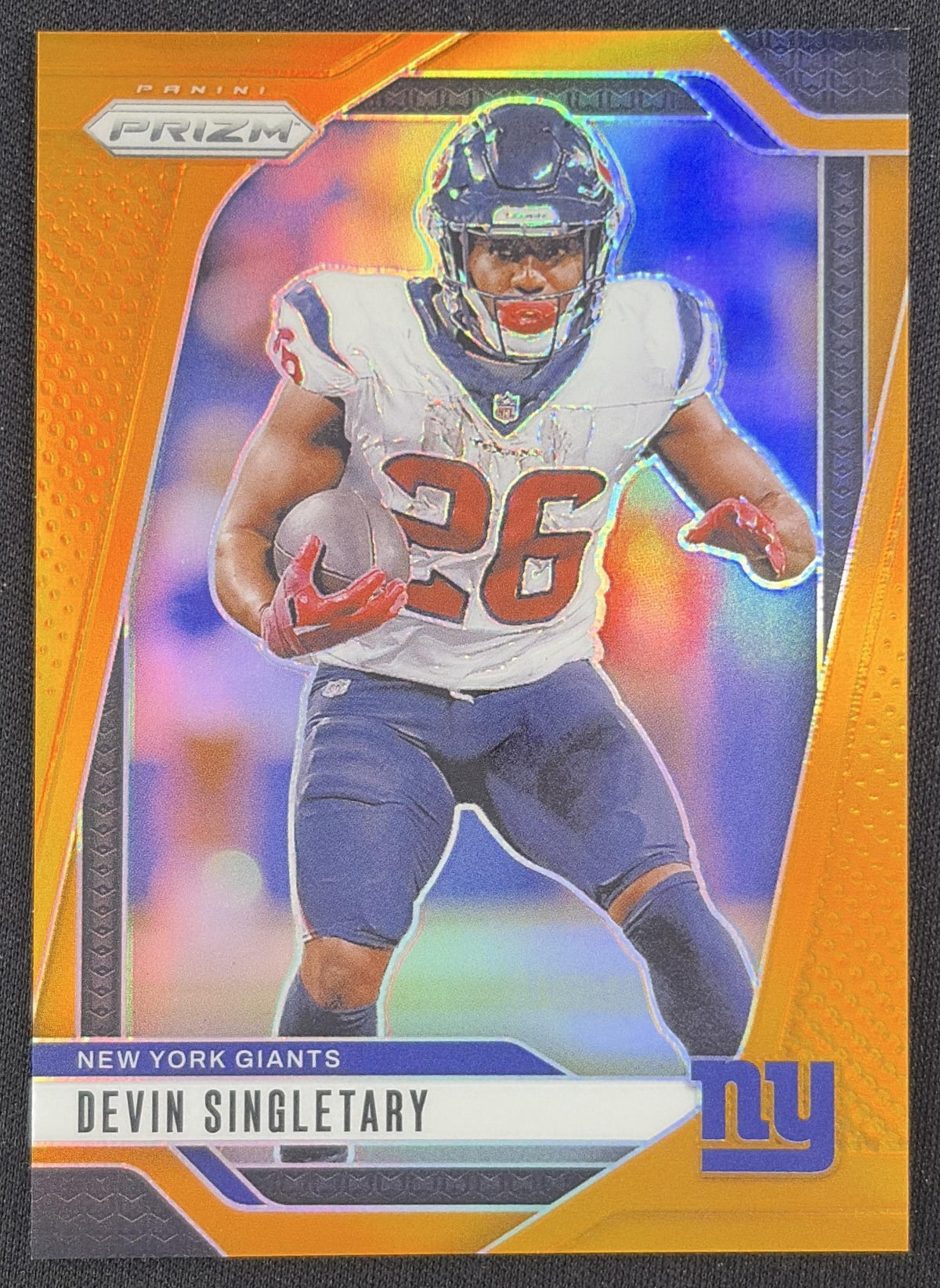 Devin Singletary 2024 Panini Prizm Orange /249 Giants