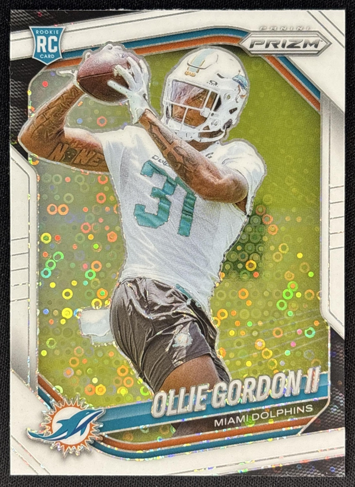 Ollie Gordon II 2025 Panini Prizm White Disco Dolphins front