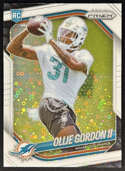 Ollie Gordon II 2025 Panini Prizm White Disco Dolphins front