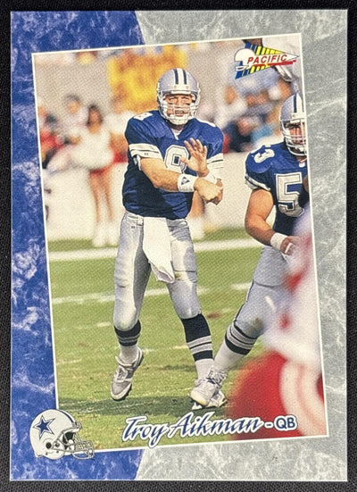 Troy Aikman 1993 Pacific Cowboys Sports Trading Cards