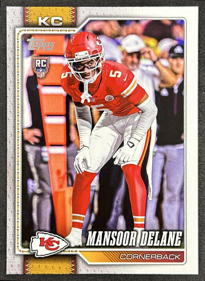 Mansoor Delane 2026 Topps Flagship Rookie Chiefs Sports Trading Cards