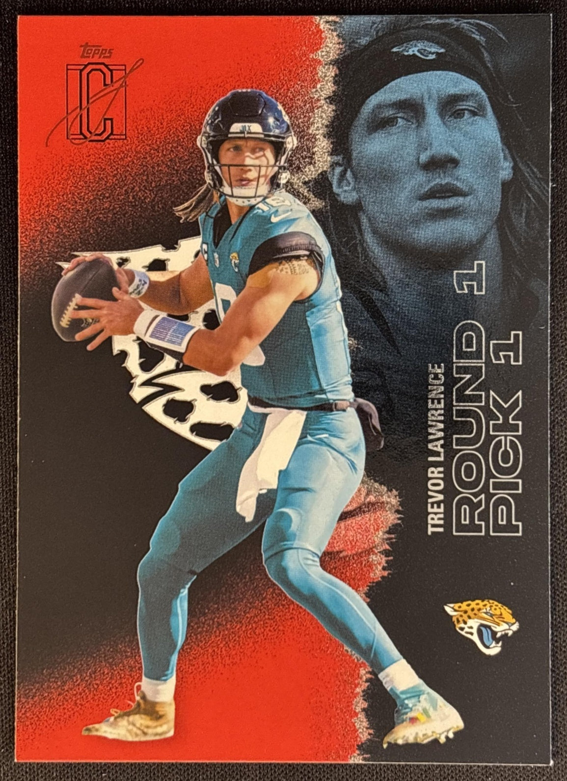 Trevor Lawrence 2025 Topps Signature Class Veteran Red & Black Foil Jaguars Football