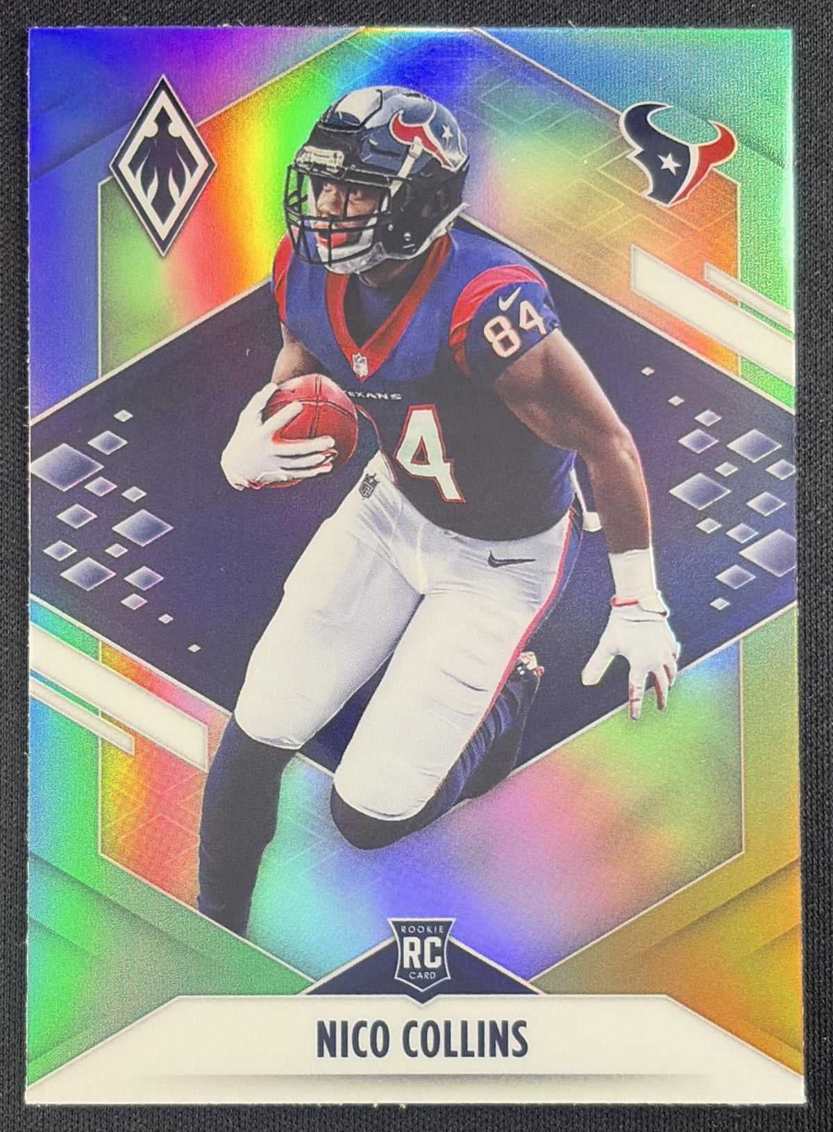 Nico Collins 2021 Panini Phoenix Color Burst Texans Sports Trading Card