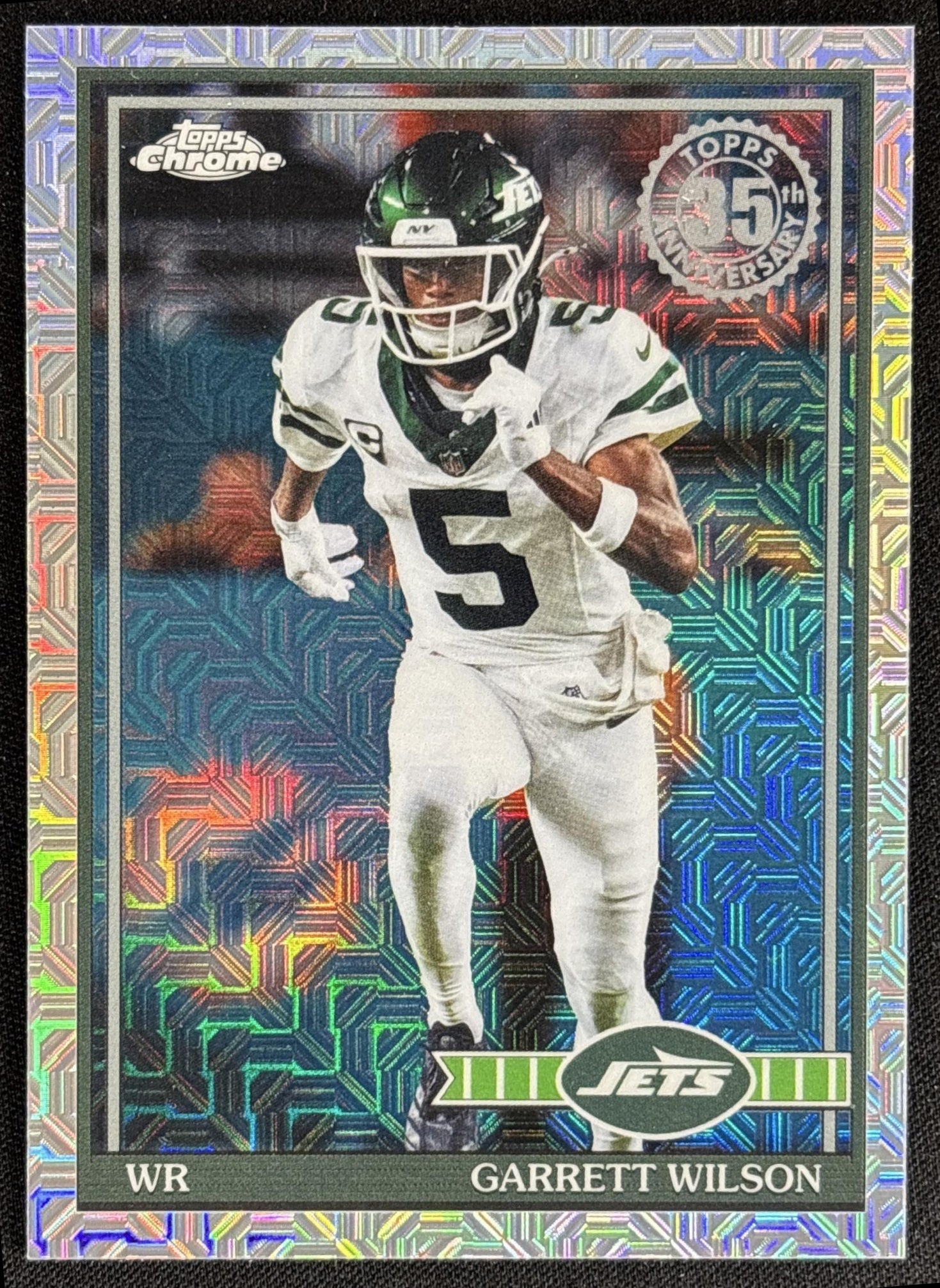 Garrett Wilson 2026 Topps 1991 Chrome Mojo Refractor Jets