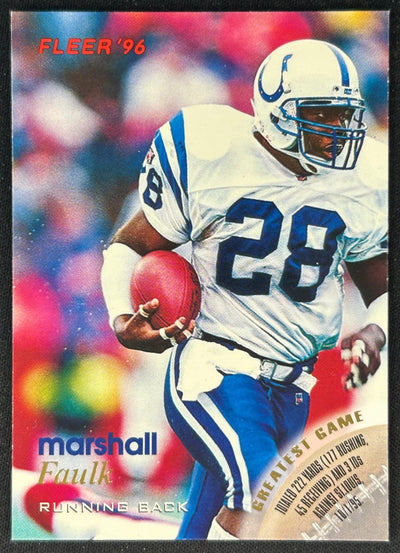 Marshall Faulk 1999 Flair Colts