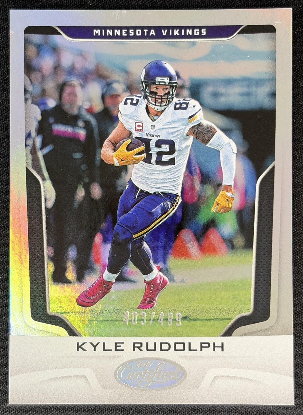 Kyle Rudolph 2017 Panini Certified Mirror /499 Vikings front