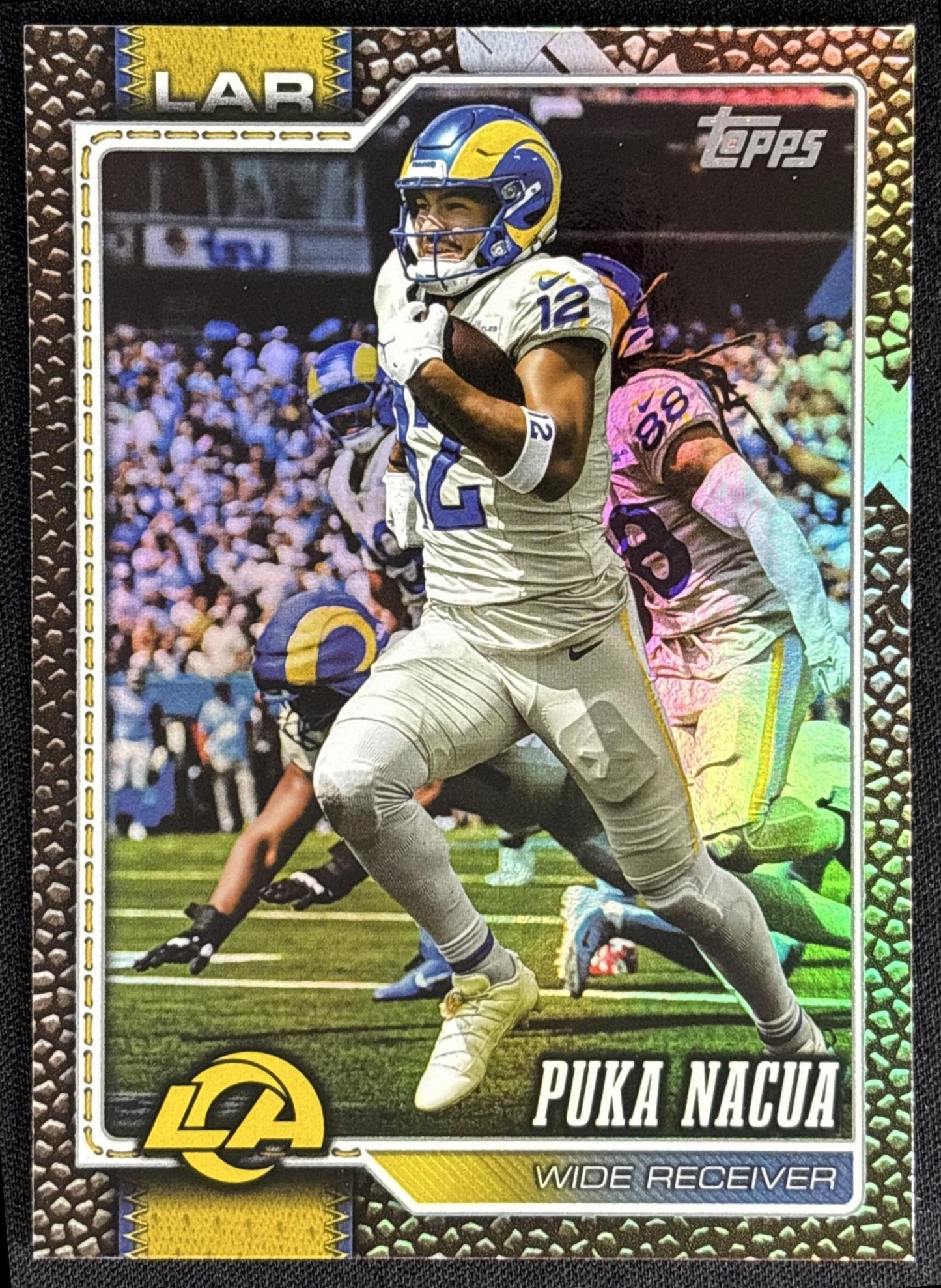 Puka Nacua 2026 Topps Football Leather Foil Rams