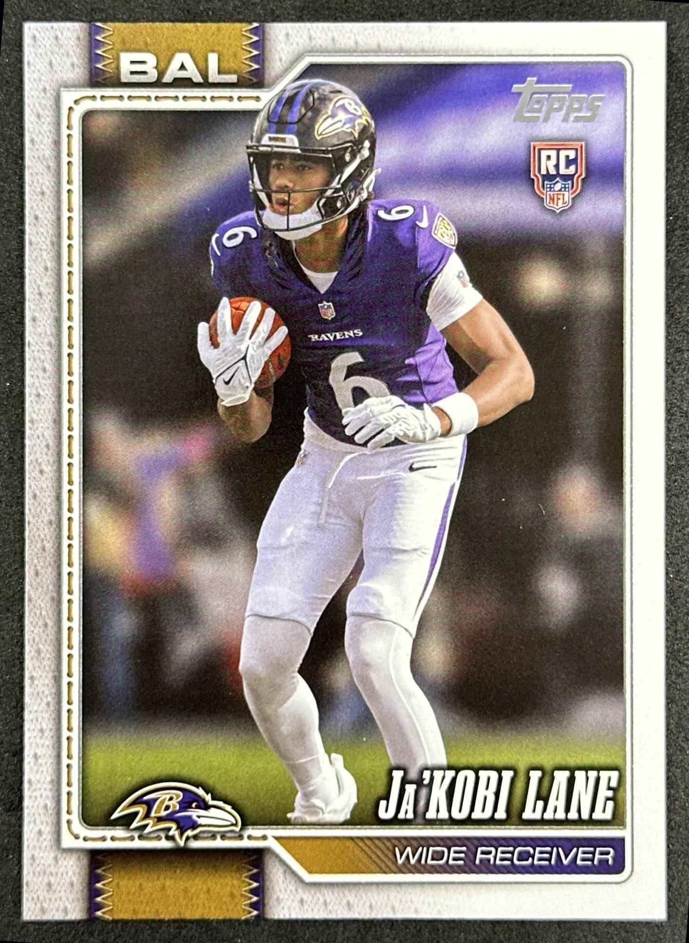 Ja'Kobi Lane 2026 Topps Flagship Rookie Ravens Sports Trading Card