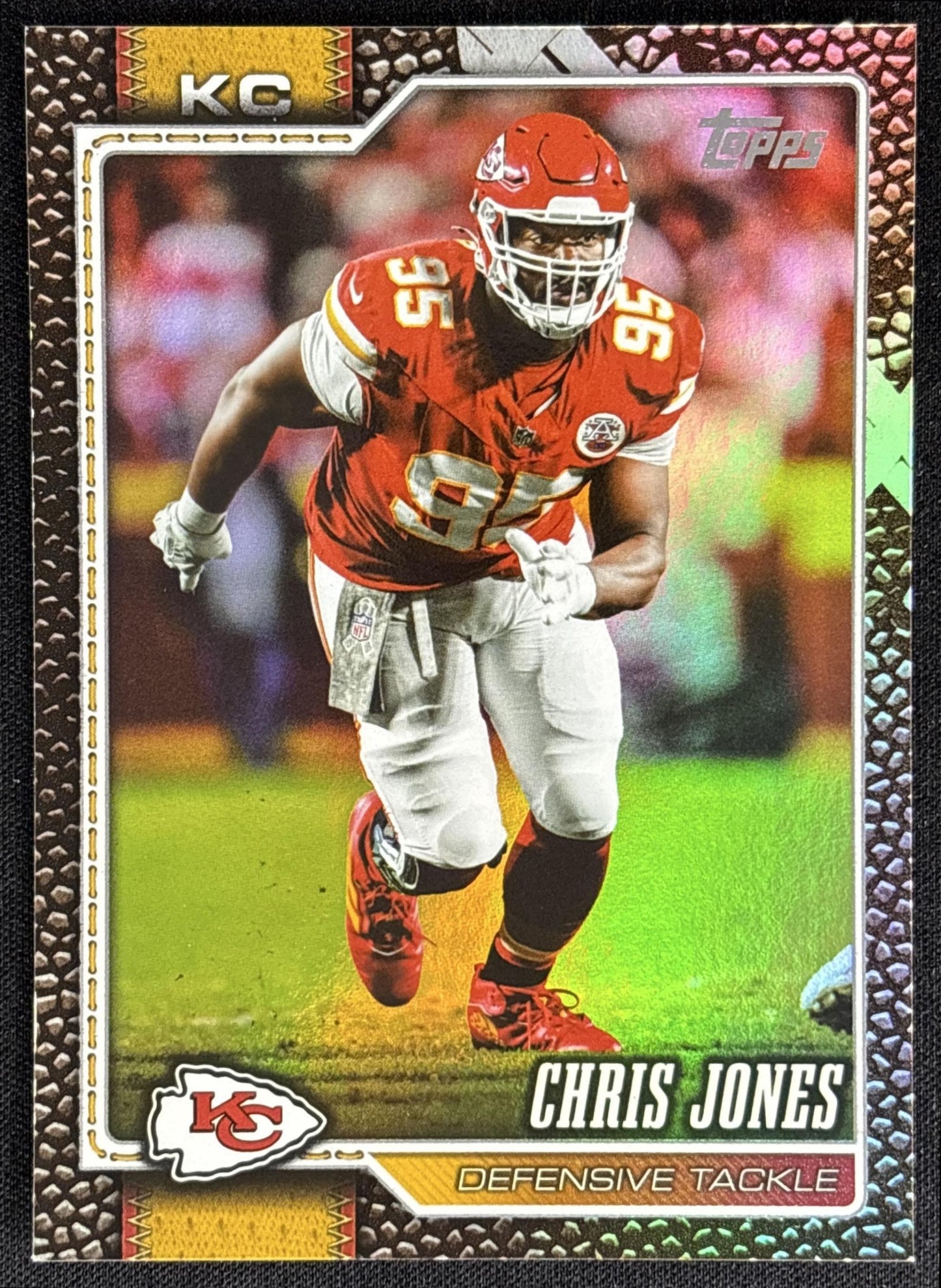 Chris Jones 2026 Topps Football Leather Foil Chiefs