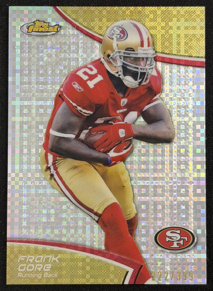 Frank Gore 2011 Topps Finest Xfractors /399 49ers - Front