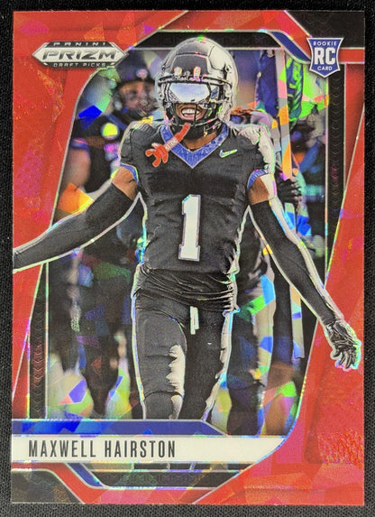 Maxwell Hairston 2025 Panini Prizm Draft Picks Red Ice Bills Front