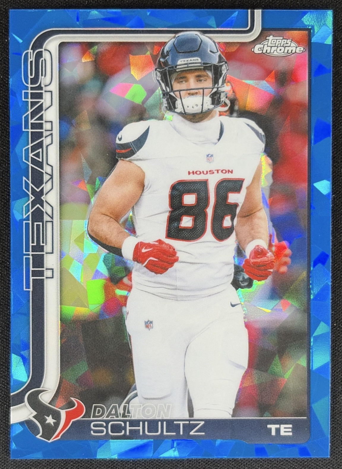 Dalton Schultz 2025 Topps Chrome Sapphire Texans