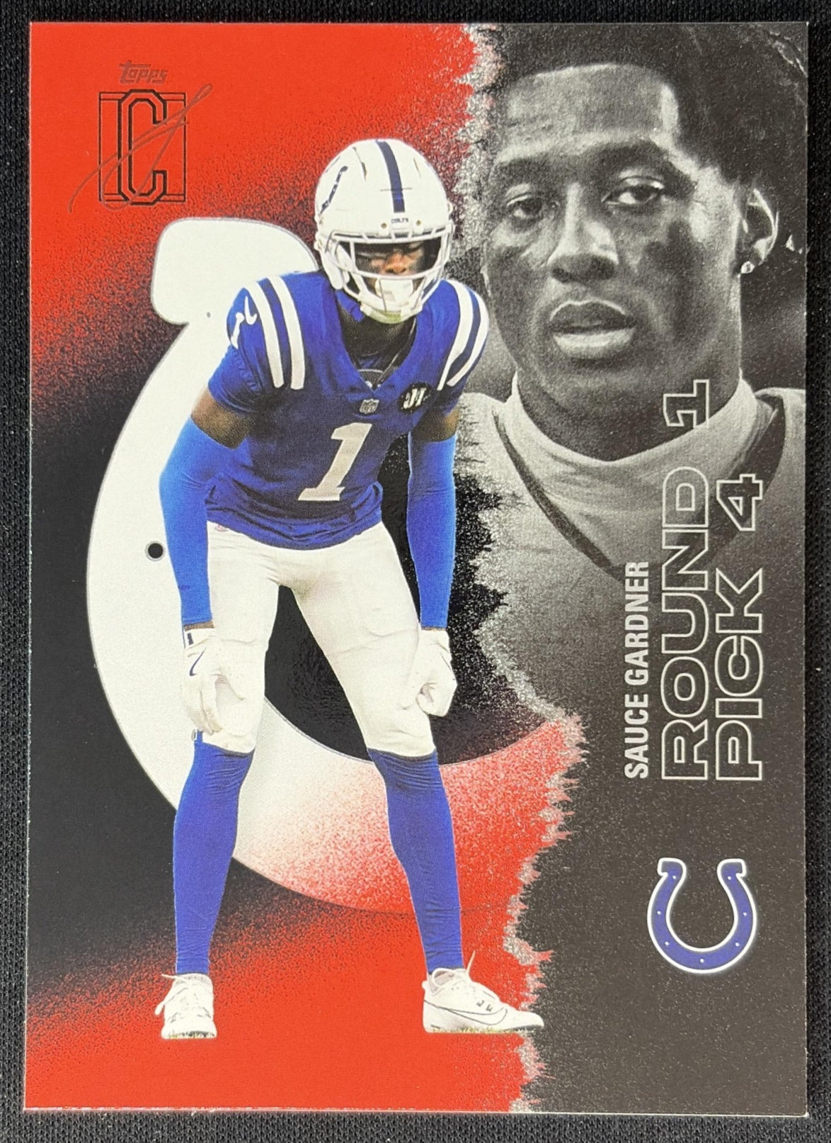 Sauce Gardner 2025 Topps Signature Class Veteran Red & Black Foil Colts Sports Trading Cards