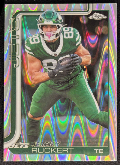 Jeremy Ruckert 2025 Topps Chrome RayWave Refractor Jets Sports Trading Cards