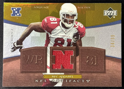Anquan Boldin 2007 Upper Deck Artifacts AFC/NFC Apparel Patch /50 Cardinals