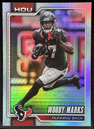 Woody Marks 2026 Topps Rainbow Foil Texans